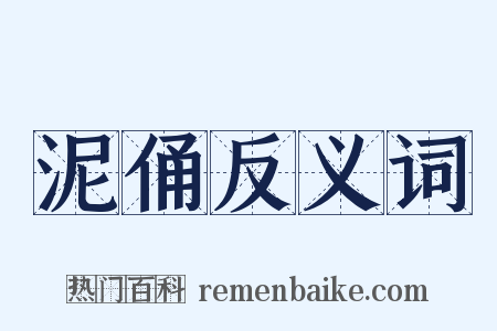 泥俑反义词是什么意思的图片